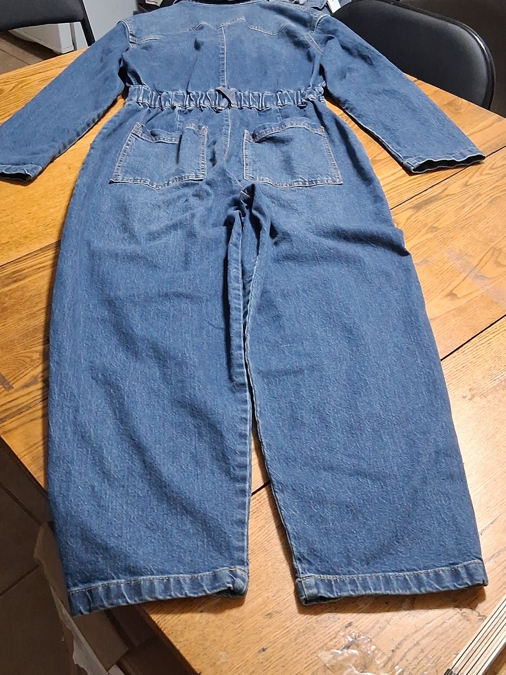 UNIVERSAL THREAD Jean Jumpsuit Womens 6 BLUE Chic Hip Preowned - Picture 8 of 9